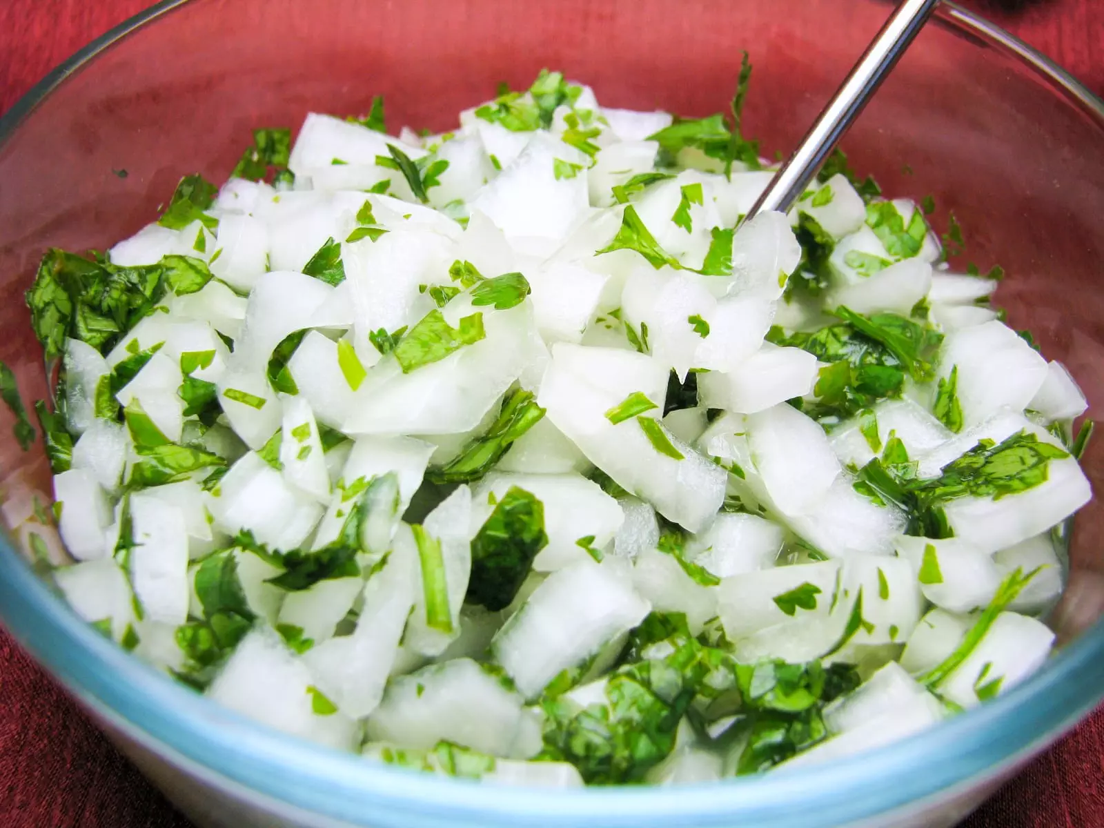 Onion, Cilantro and Lime Juice Relish