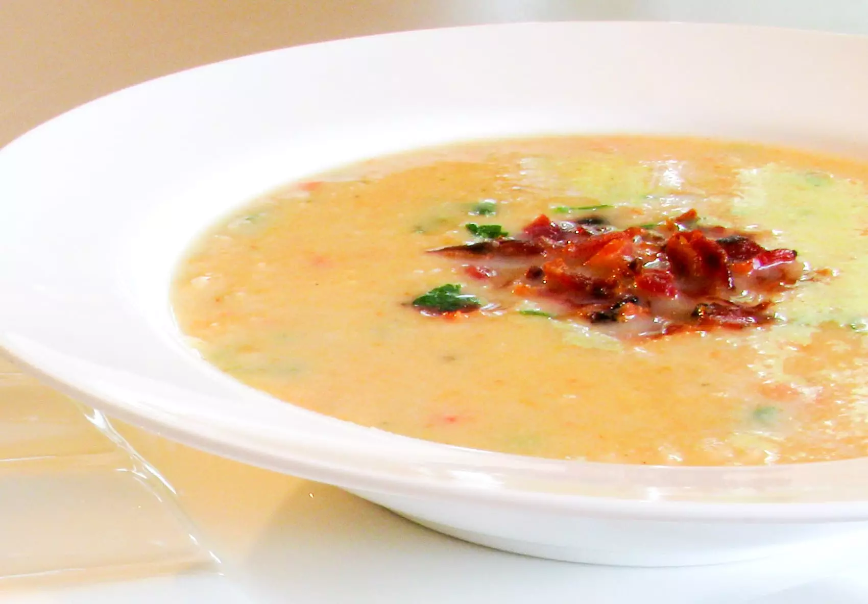 Corn Chowder with Parmesan Cheese