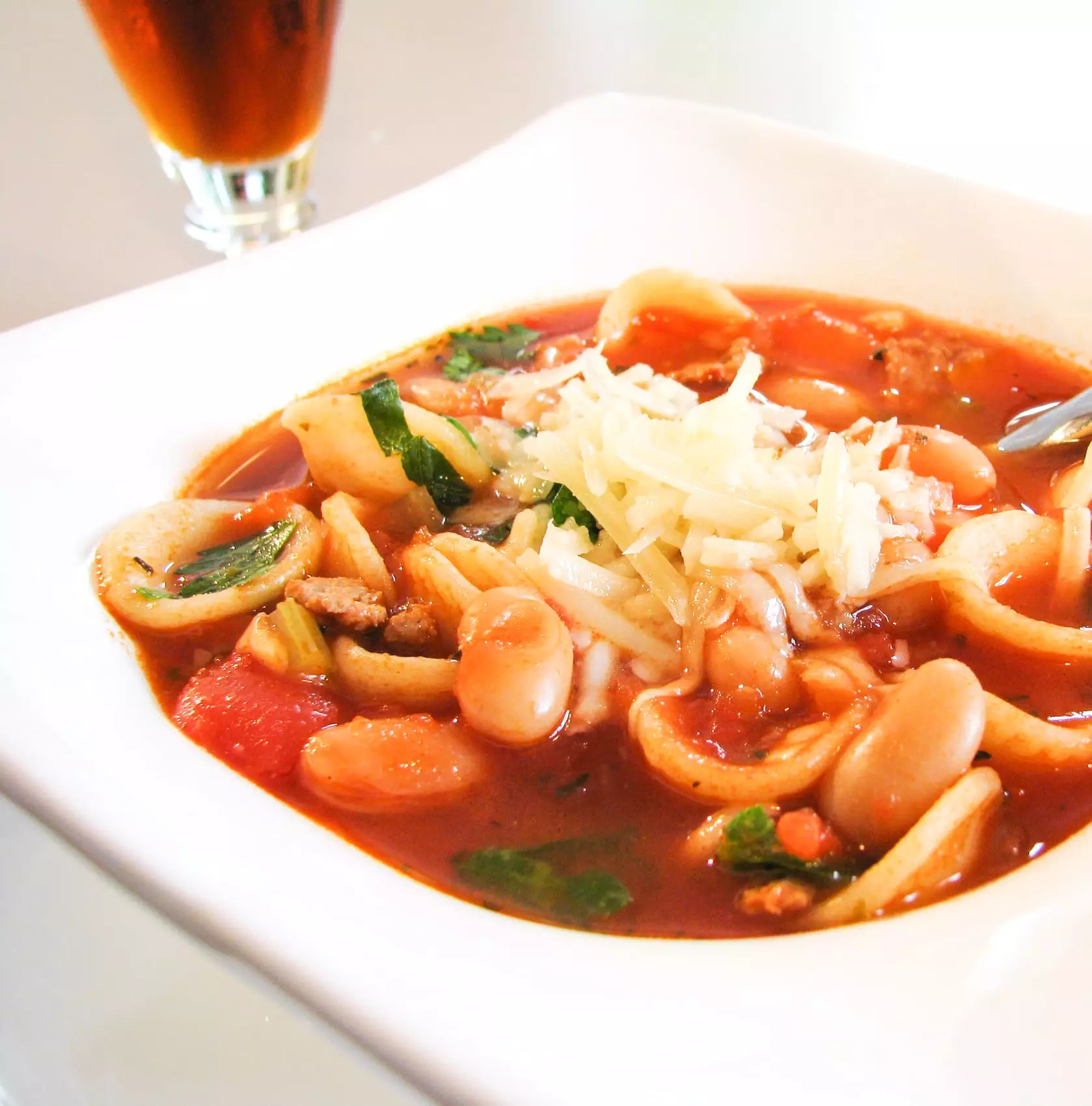 Minestrone with Turkey Italian Sausage