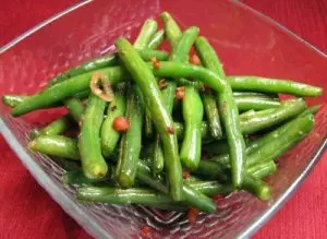 Green Beans with Pancetta and Shallots