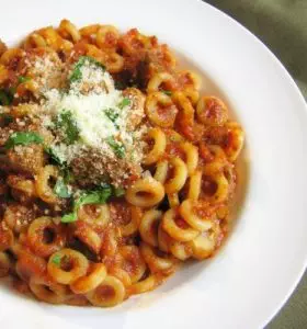 Spaghetti-O's with Turkey Meatballs