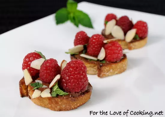 Chocolate Raspberry Bruschetta