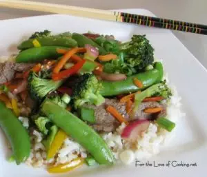 Sugar Snap and Beef Stir Fry