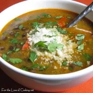 Black Bean and Chorizo Soup