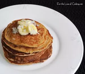 Banana Coconut Pecan Pancakes