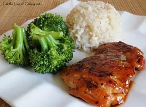 General Tsao Chicken with Brown Rice and Broccoli