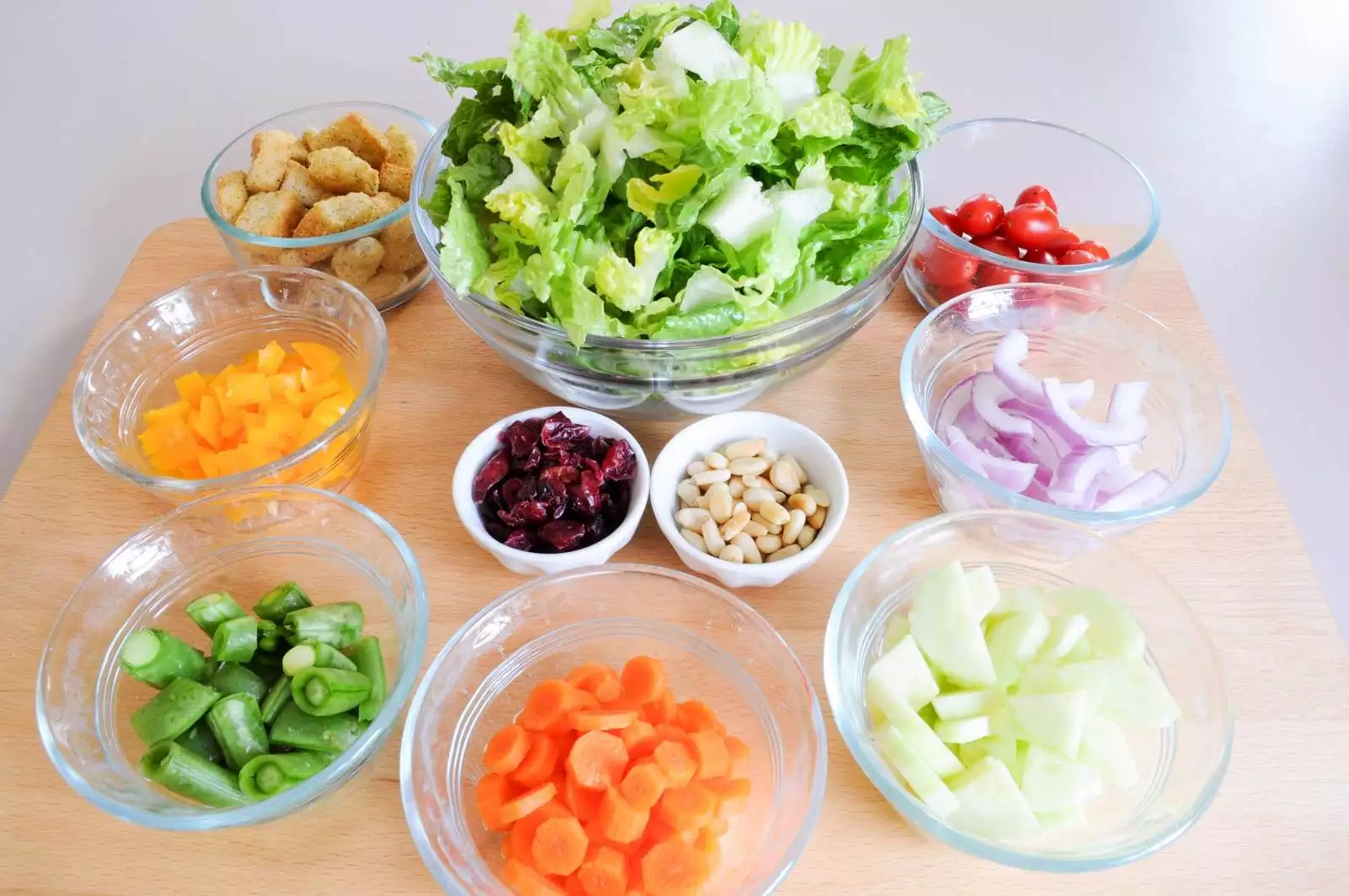 Vegetable Loaded Salad with Creamy Dill Dressing