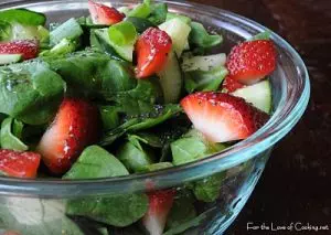 Strawberry Spinach Salad with Poppy Seed Vinaigrette