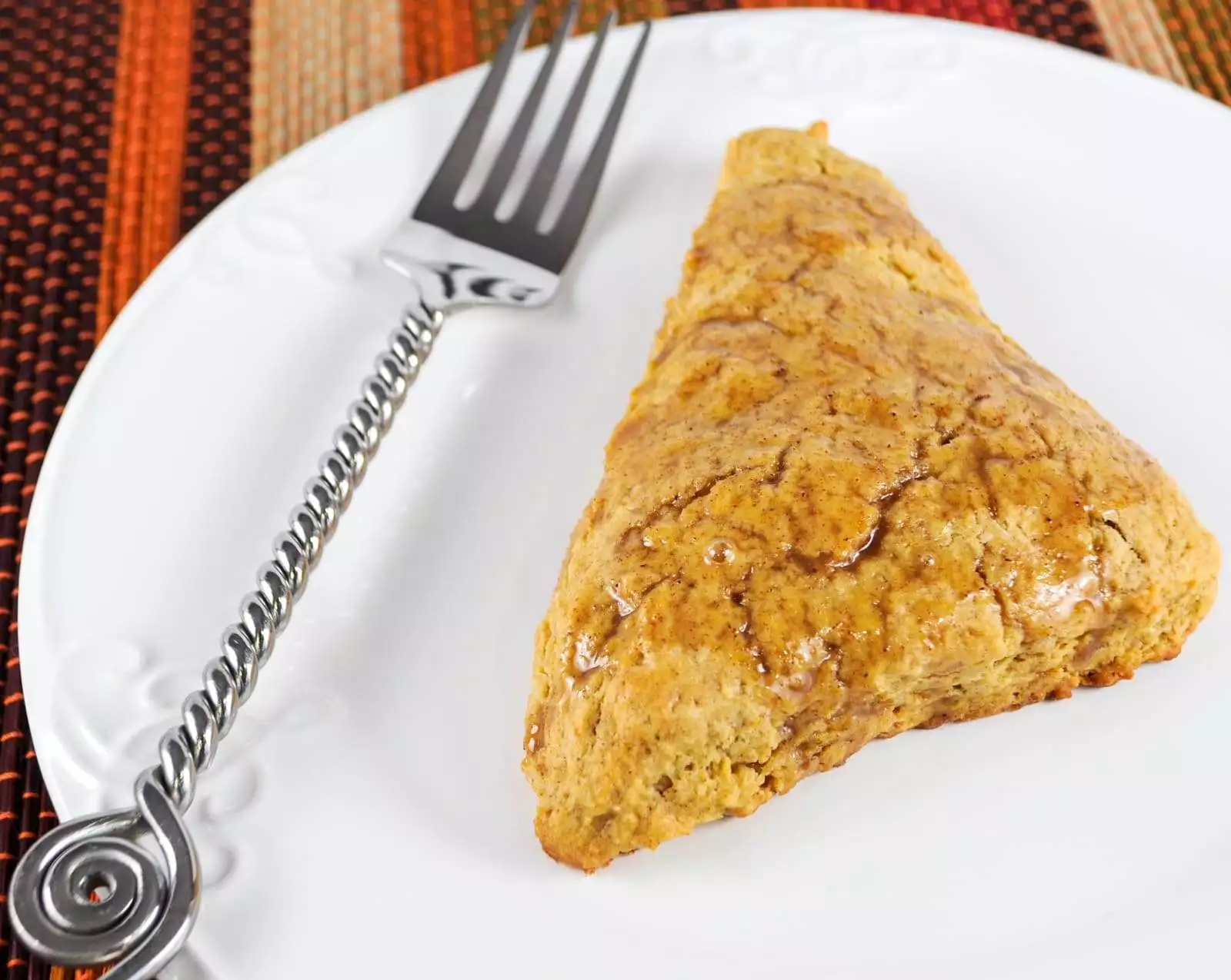 Pumpkin Scones with Spiced Glaze