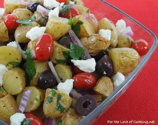 Mediterranean Roasted Potato Salad