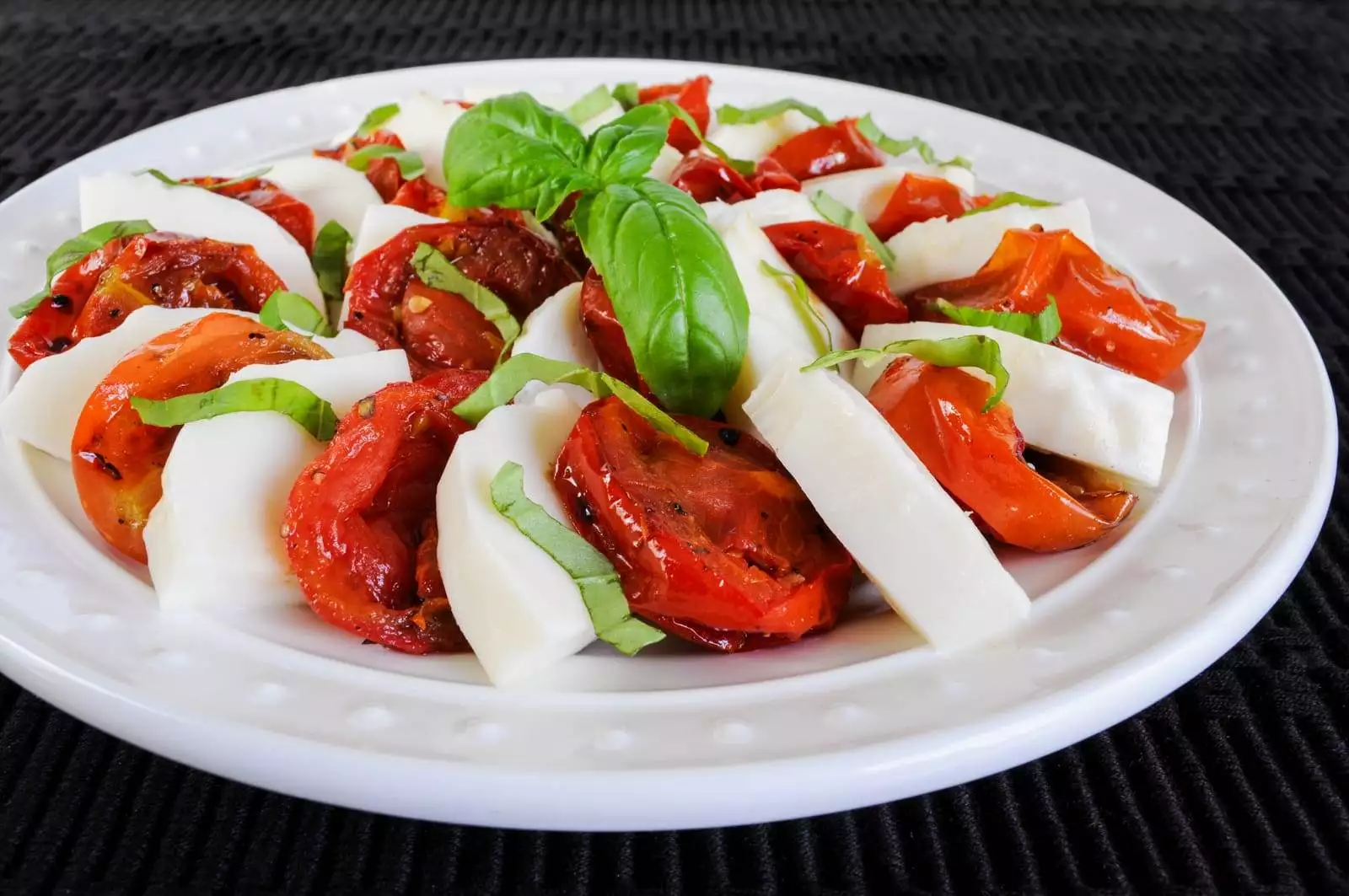 Roasted Tomato Caprese Salad