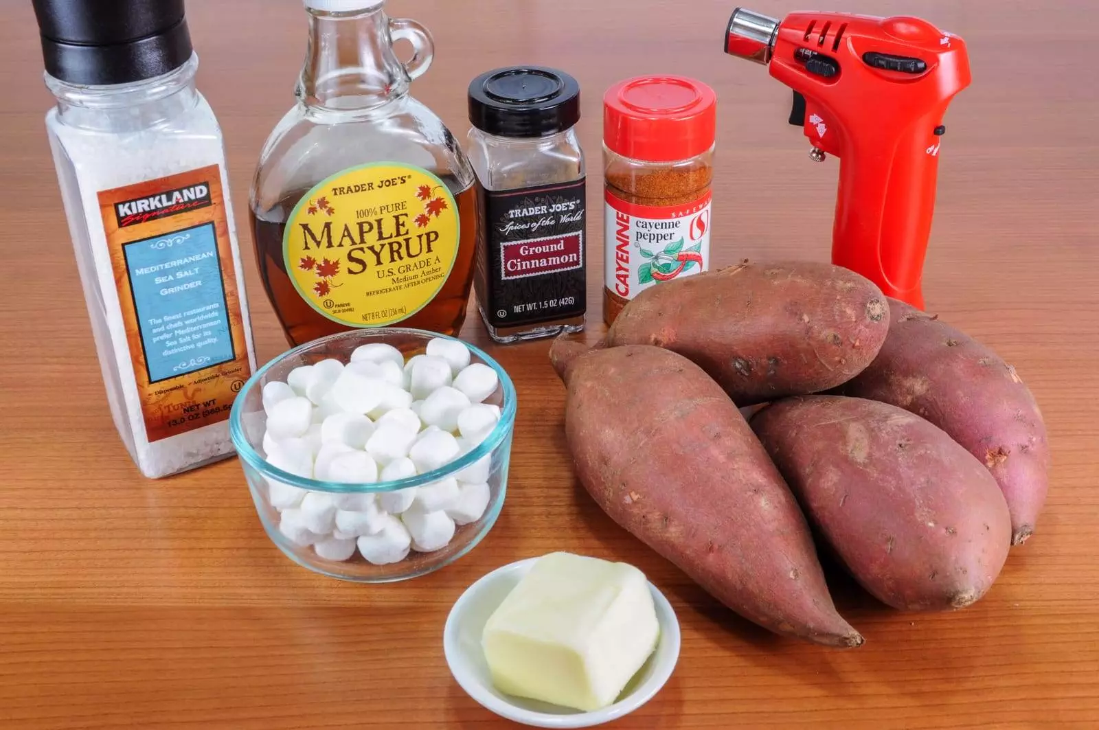 Twice Baked Maple Cinnamon Yams with Mini Marshmallows