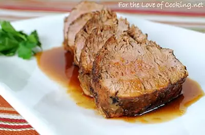 Pan Grilled Ginger-Honey Pork Tenderloin