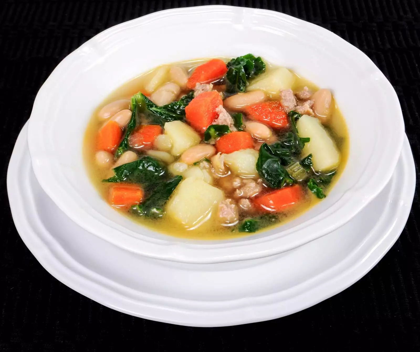 Sausage, Potato, Veggie, and White Bean Soup