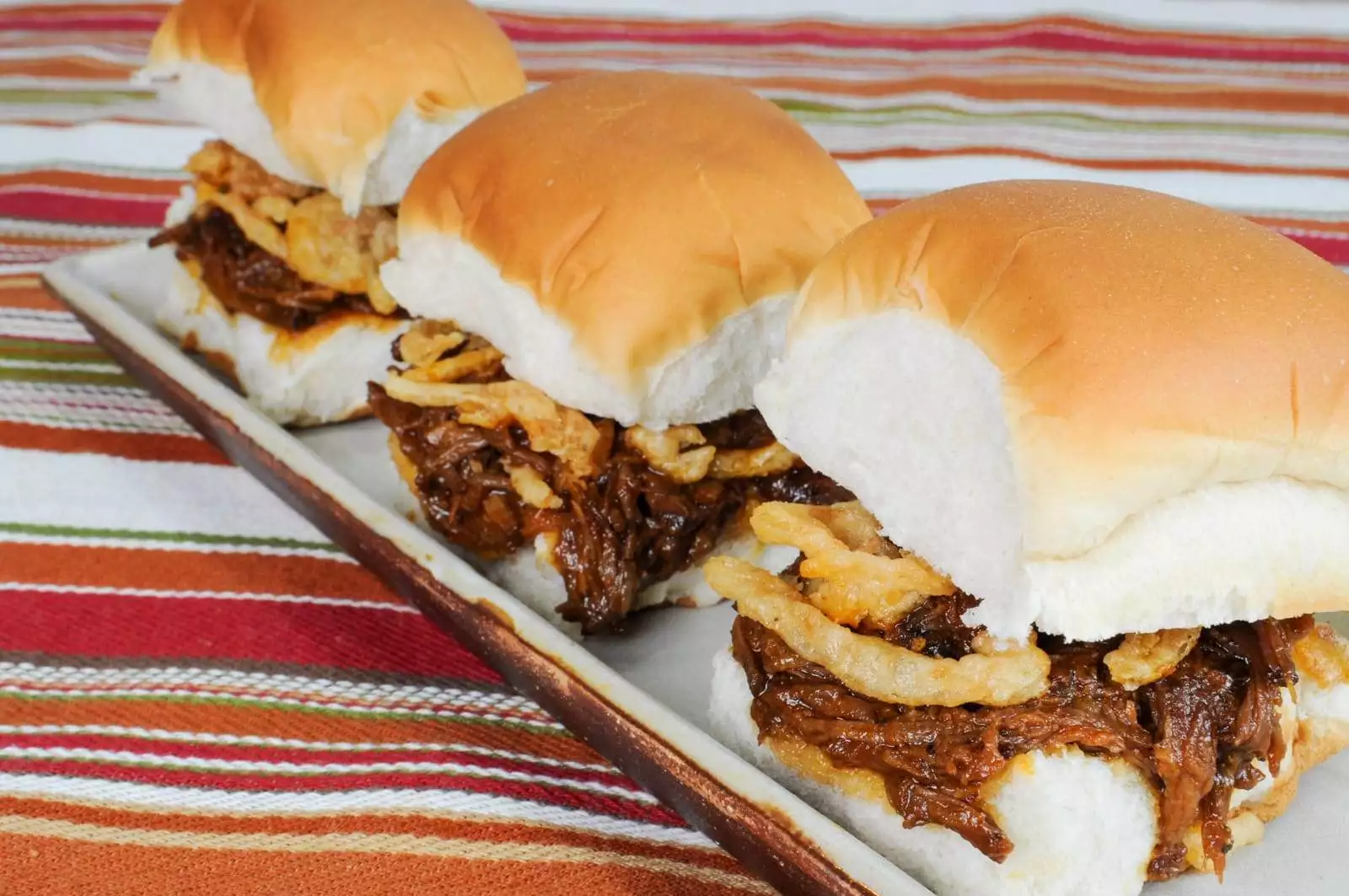 Barbecued Beef Sliders