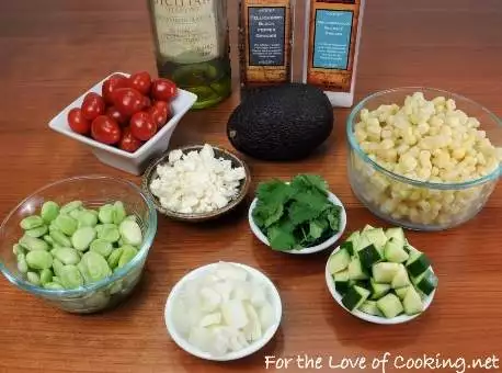 Succotash with Avocado, Tomato, and Cotija Cheese