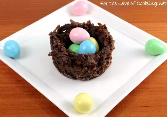 Coconut and Chocolate Nests