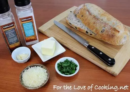 Kalamata Olive Garlic Bread