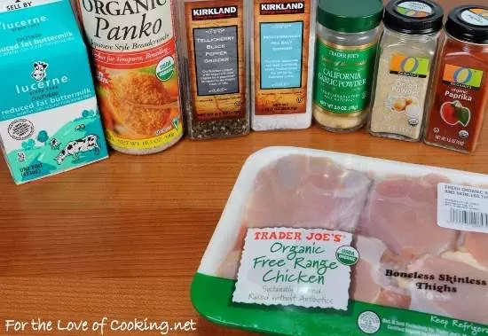 Paprika Panko Crusted Chicken Thighs