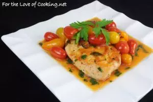 Chicken Breasts with Tomato Herb Pan Sauce