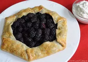 Blackberry Galette with Homemade Vanilla Whipped Cream