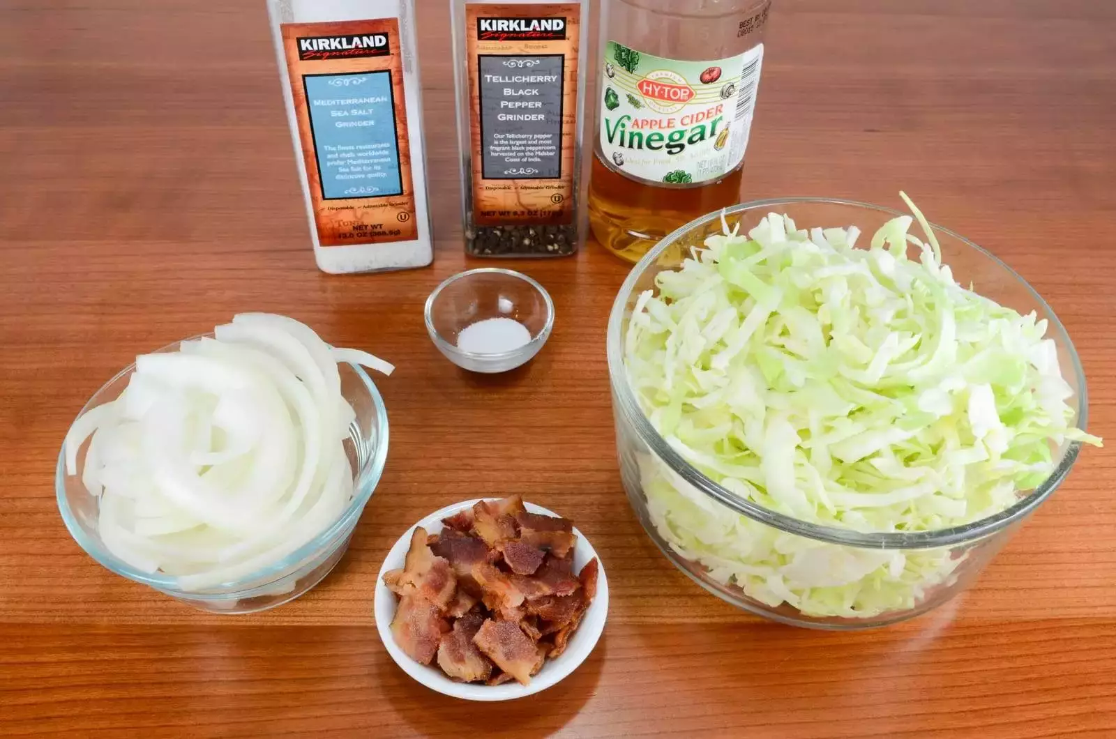 Tangy Sautéed Cabbage and Onions with Bacon