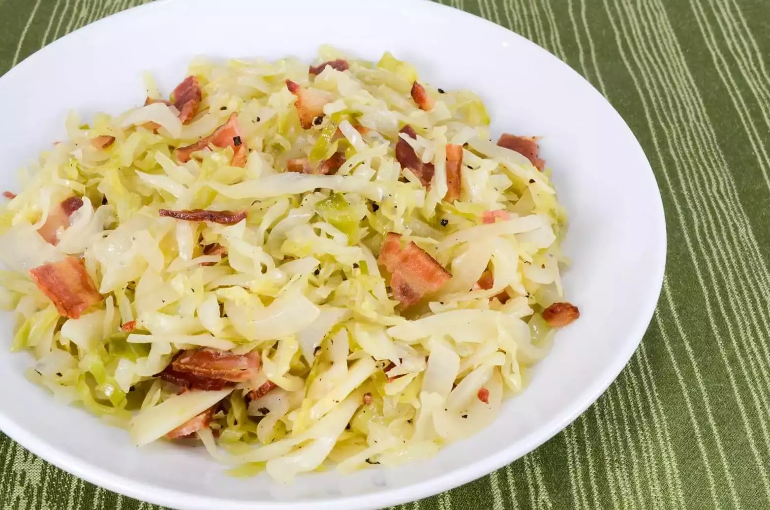 Tangy Sautéed Cabbage and Onions with Bacon