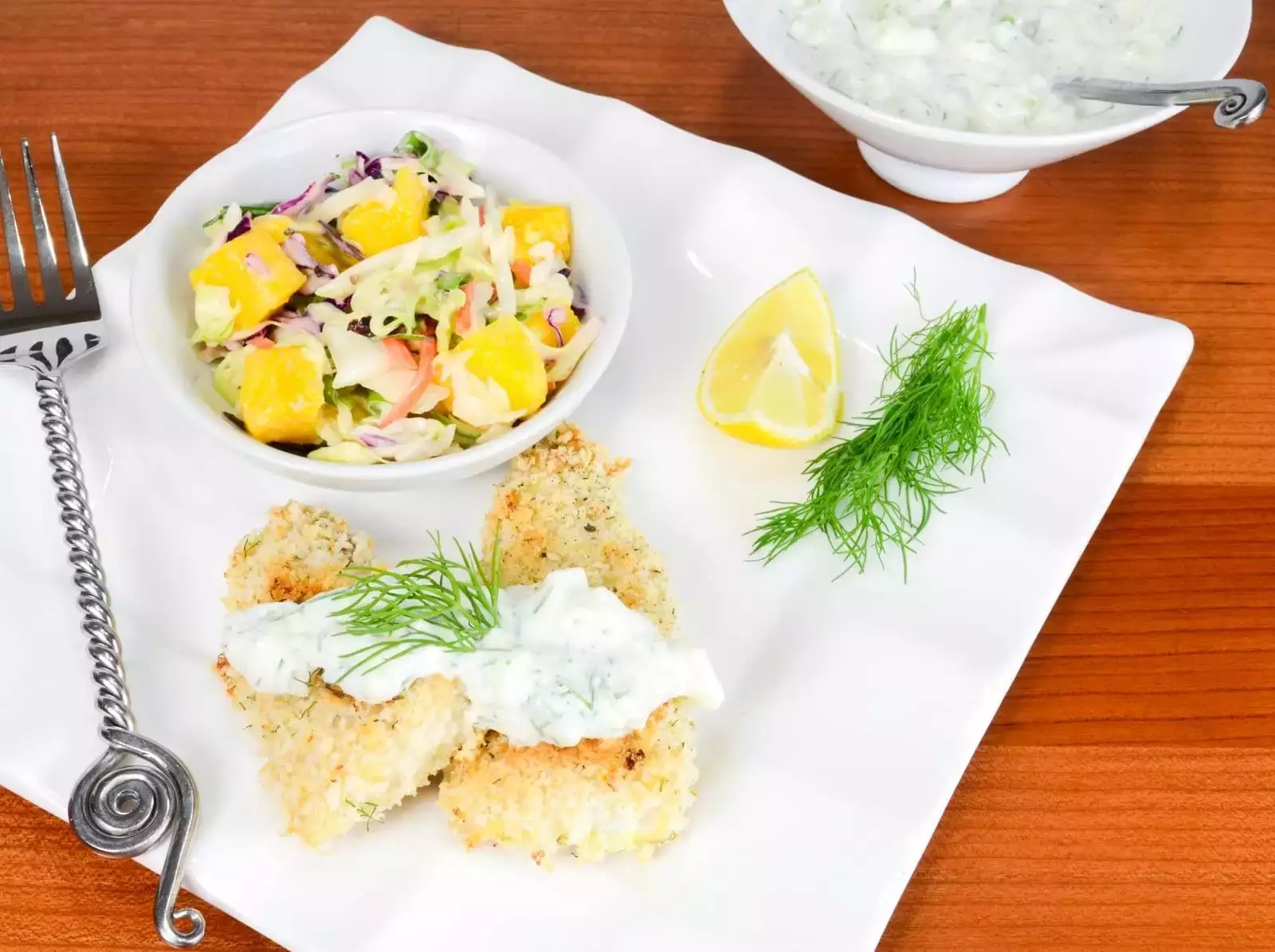 Lemon and Dill Panko Crusted Fish Sticks