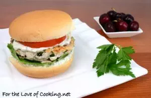 Greek Turkey Burgers with a Dill Garlic Mayonnaise