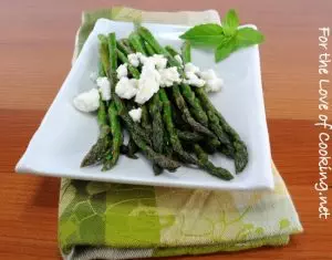 Asparagus with Lemon and Feta Cheese