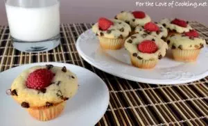 Chocolate Raspberry Mini Muffins