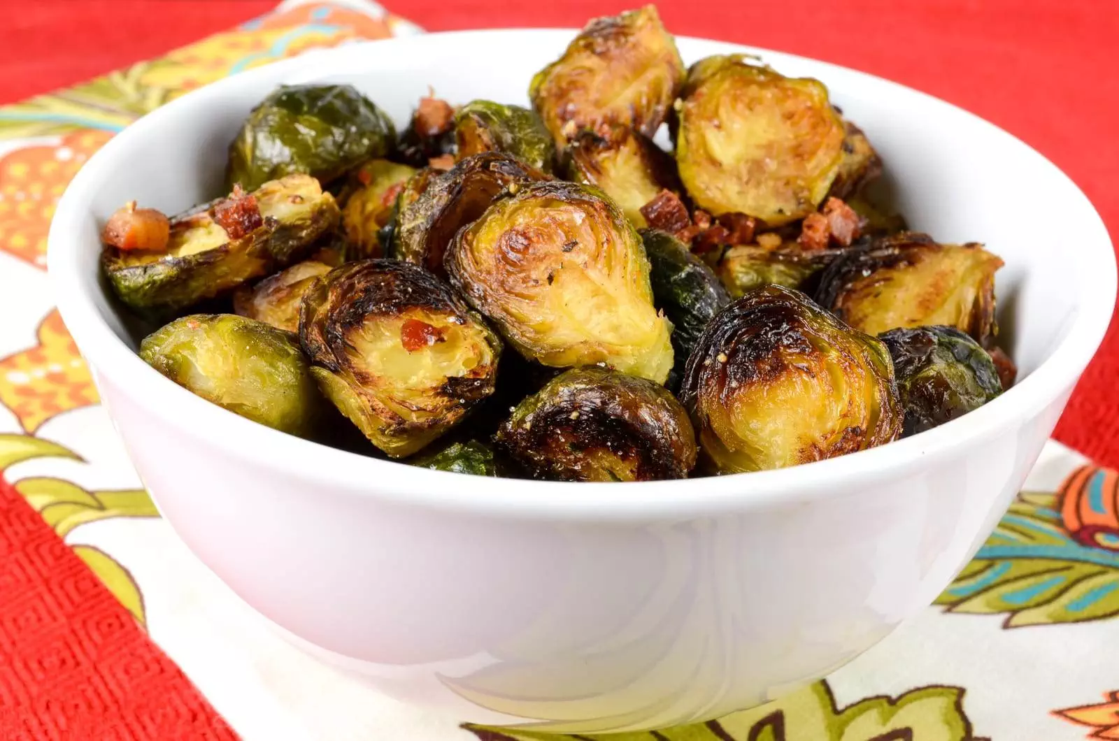 Roasted Brussels Sprouts with Pancetta and Balsamic Vinegar