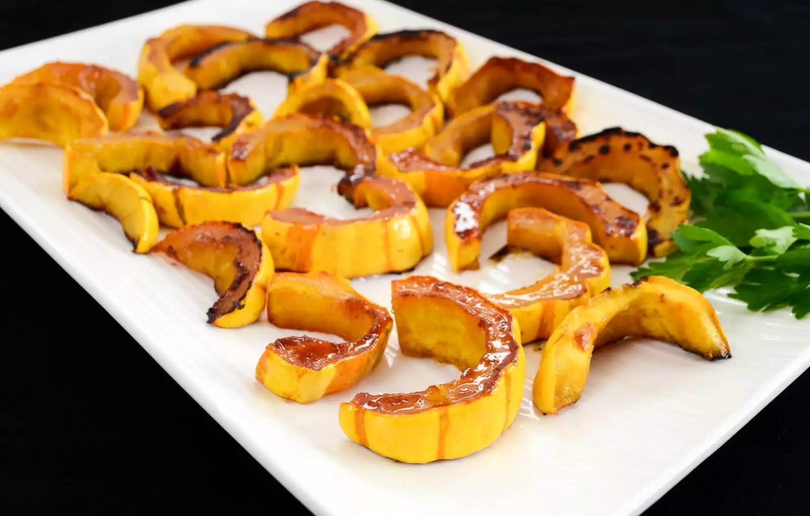 Maple and Cinnamon Roasted Delicata Squash