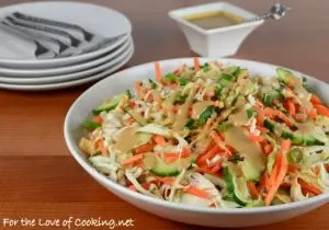 Thai Crunch Salad with Peanut Dressing