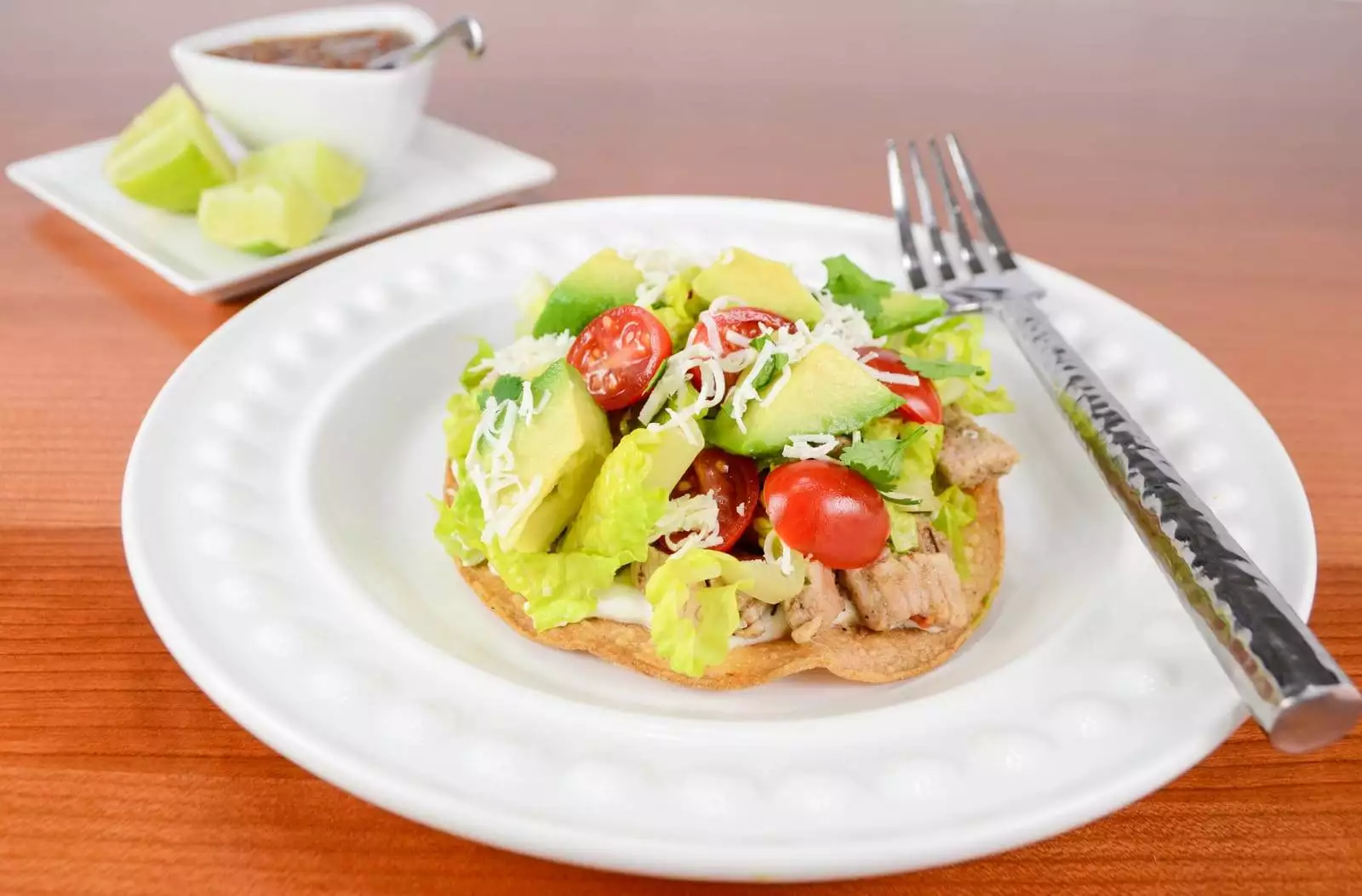 Pork Tenderloin Tostadas with Avocado