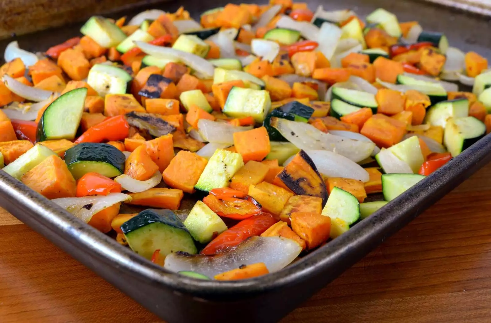 Roasted Sweet Potatoes and Vegetables