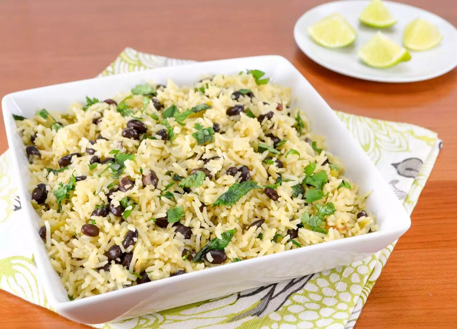 Rice and Black Beans with Cilantro and Lime