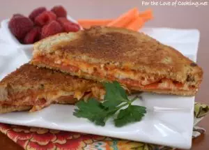 Pepperoni Pizza Grilled Cheese Sandwich