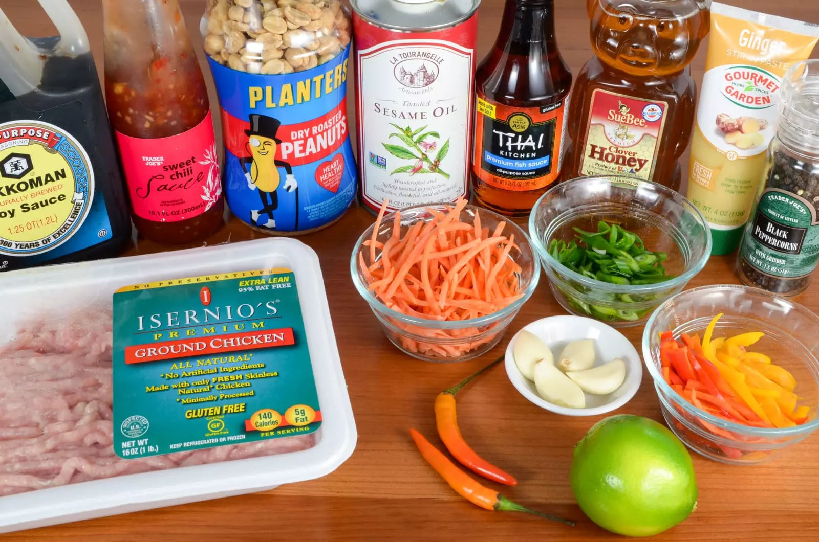 Thai Basil Chicken Rice Bowl with Lemongrass Coconut Rice