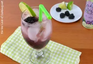 Blackberry Lime Vodka Fizz