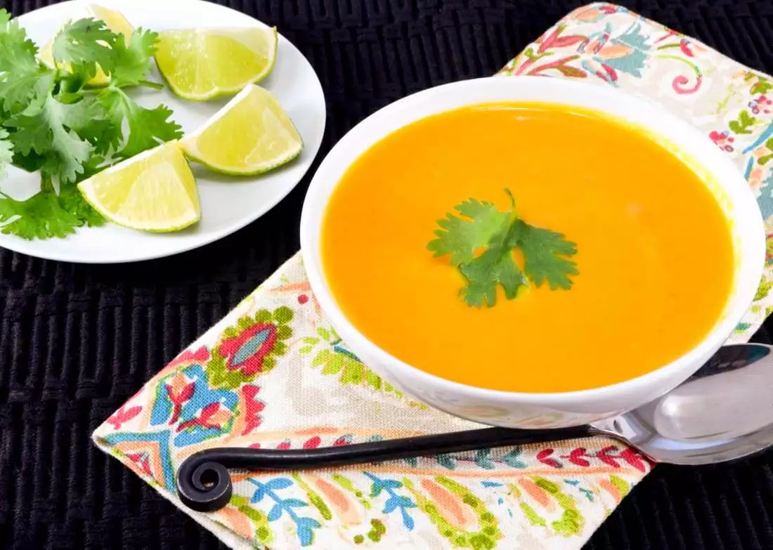 Curried Carrot & Coconut Soup