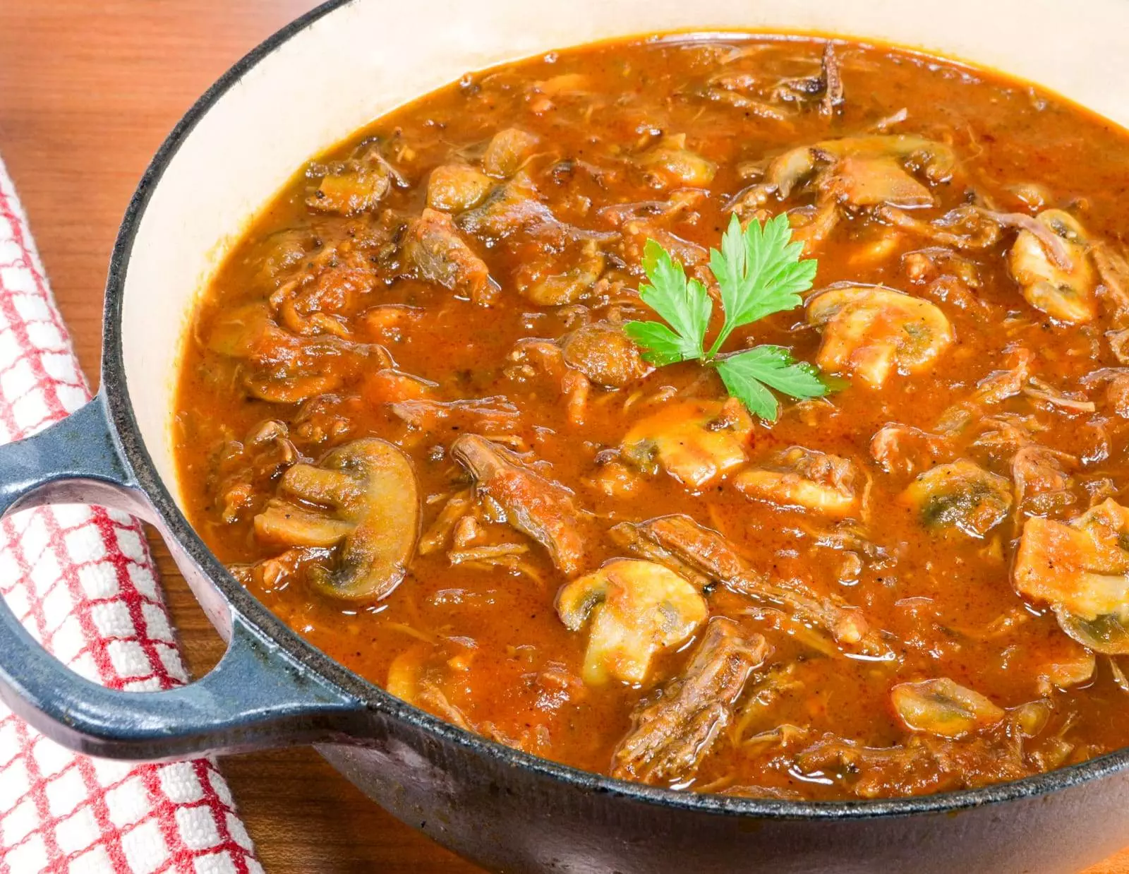 Rustic Slow-Simmered Mushroom and Meat Sauce