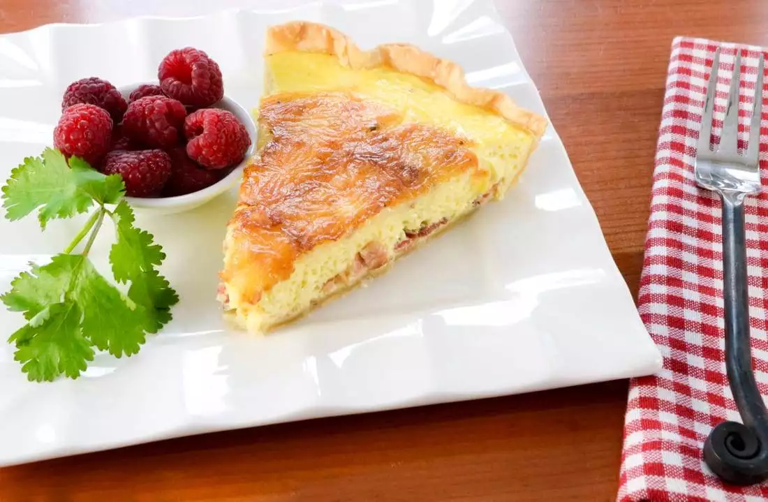 Brie and Bacon Quiche