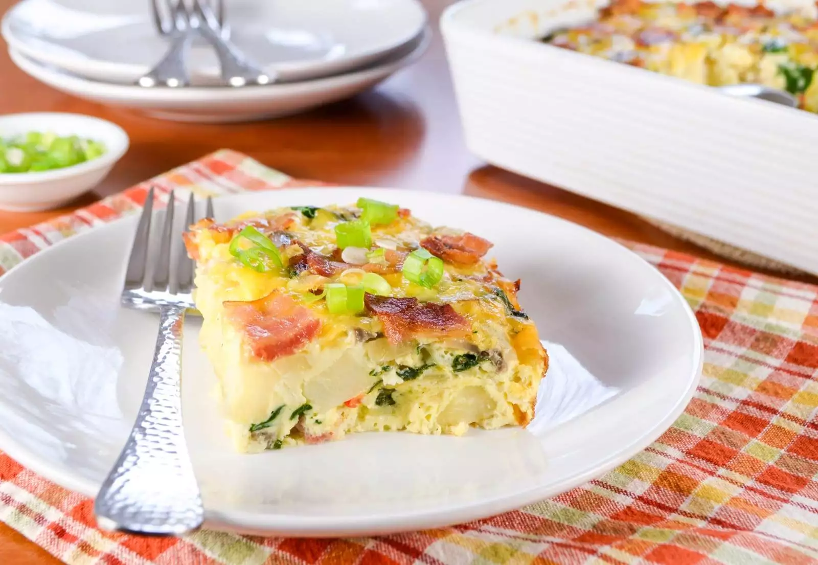 Bacon, Potato, Mushroom, and Egg Casserole