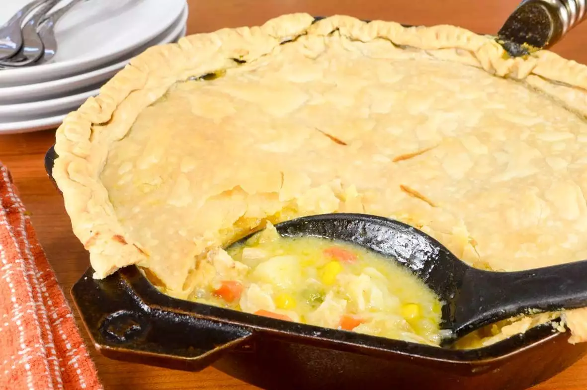 Cast Iron Skillet Chicken Pot Pie