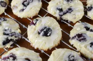 Lemon Glazed Blueberry Bites