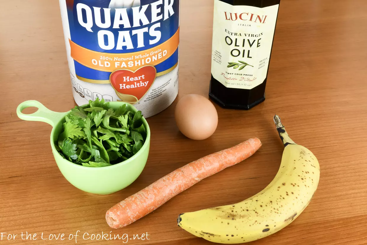 Oat, Banana, Carrot, and Parsley Dog Treats