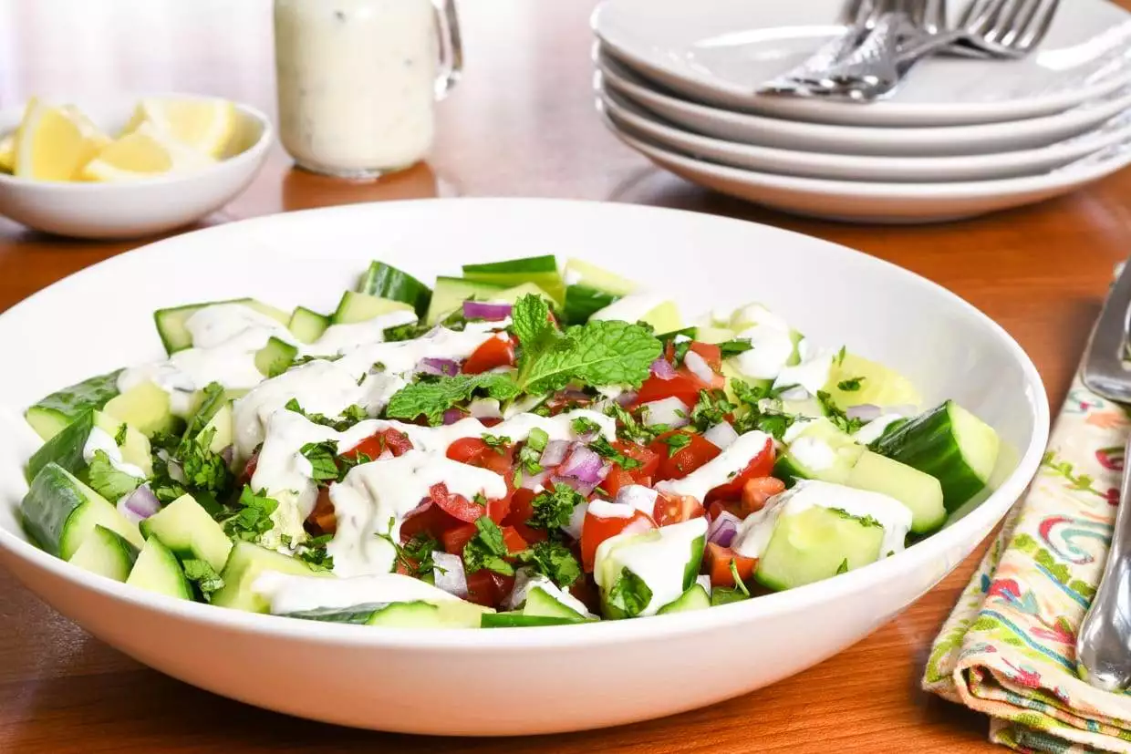 Cucumber Yogurt Raita Salad