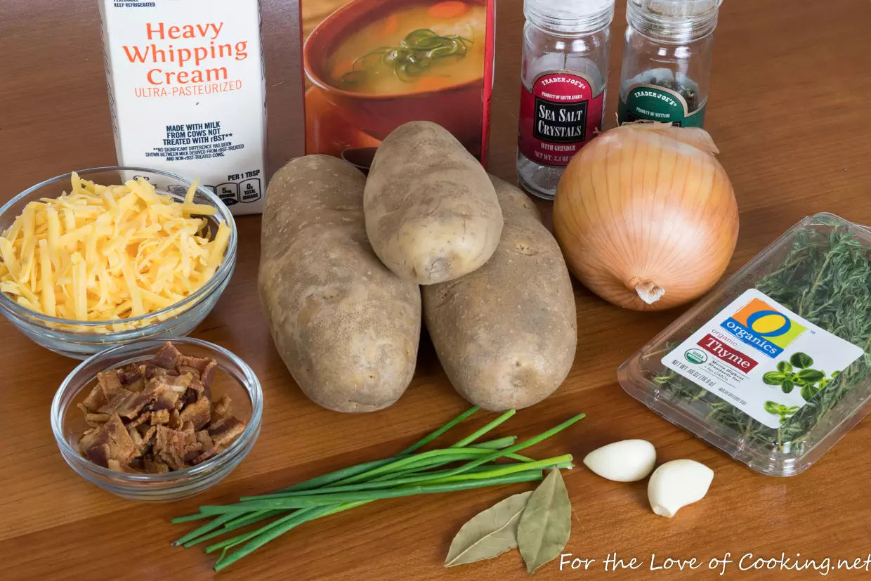 Scalloped Potatoes with Bacon and Chives