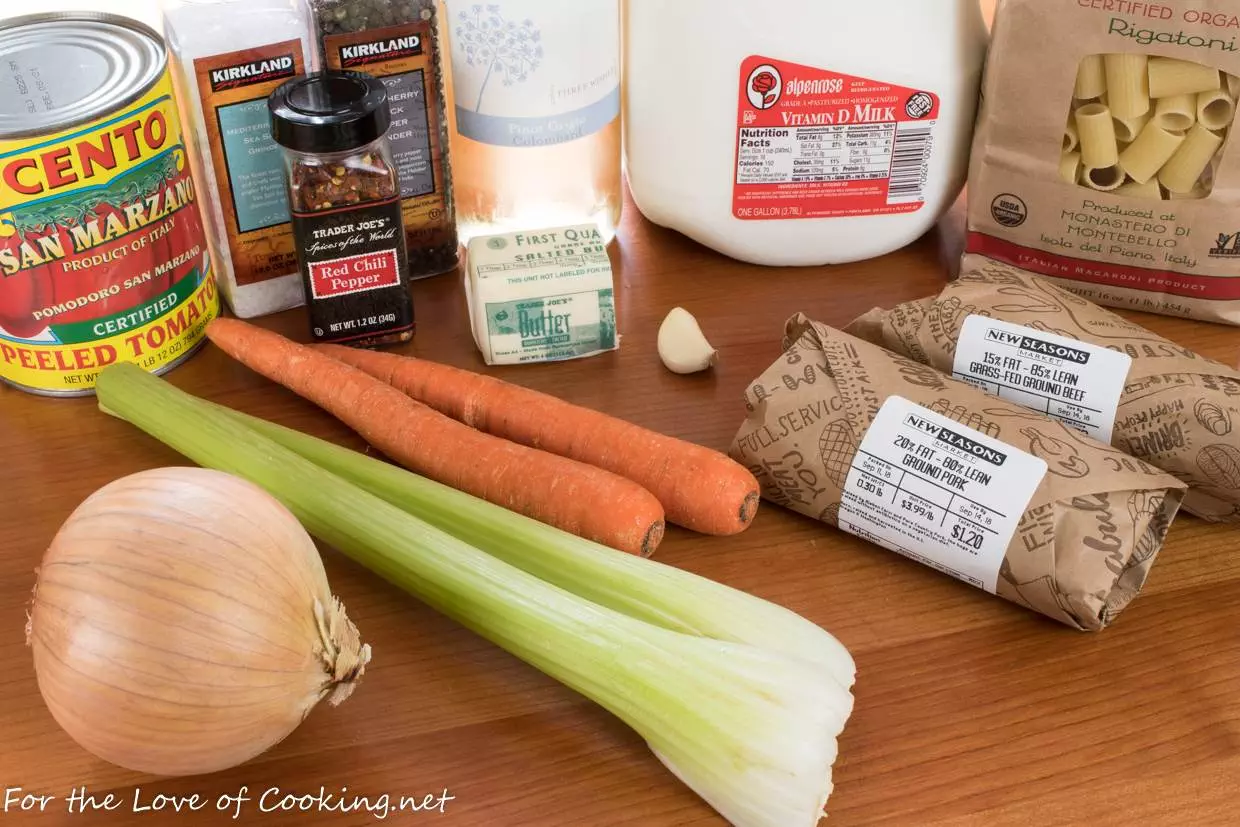 Rigatoni with Slow-Simmered Bolognese Sauce